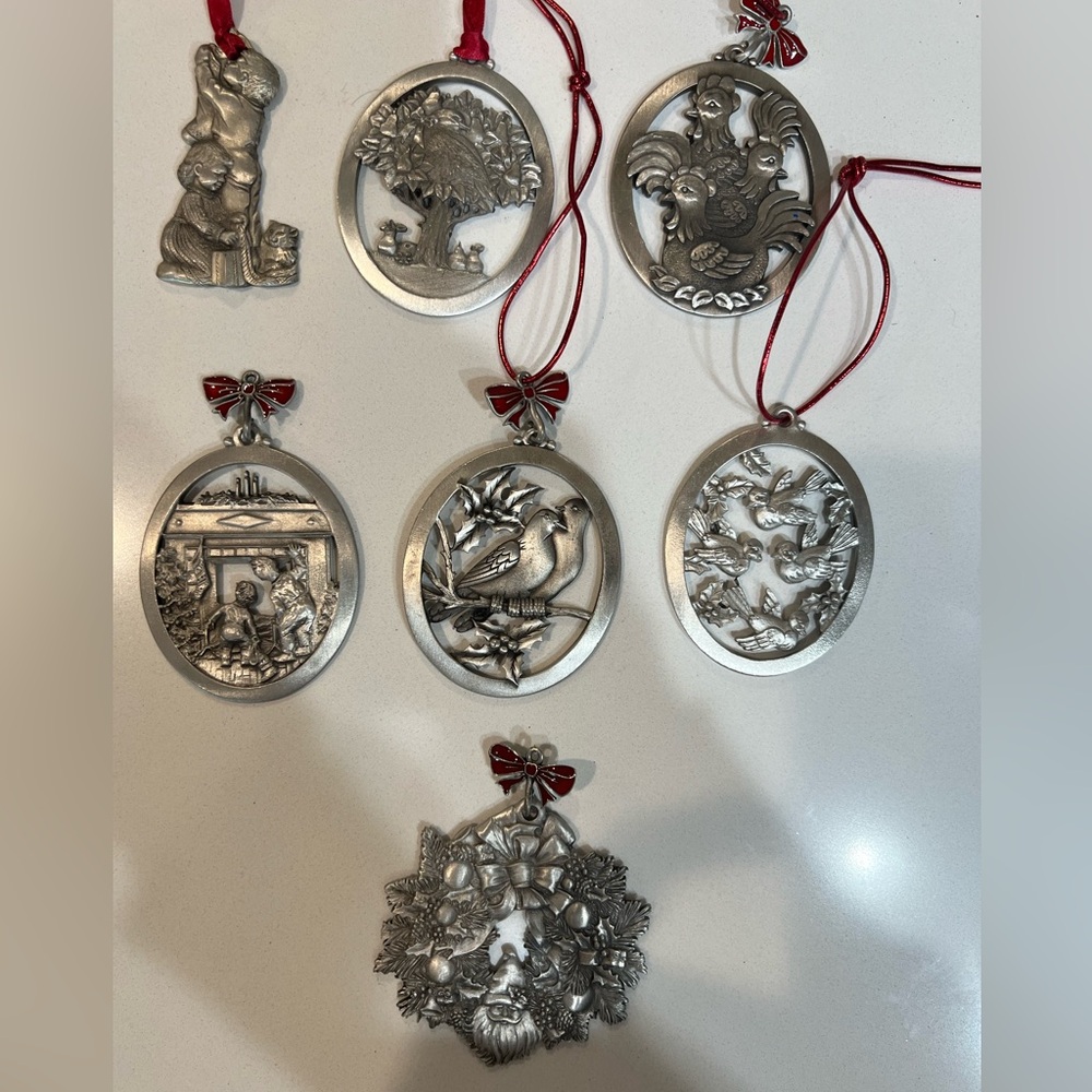 Hampshire pewter ornaments
